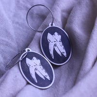 Image 1 of Molar Stainless Steel Earrings - Oval