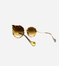 Image 3 of Gold Round Jaguar Sunglasses 