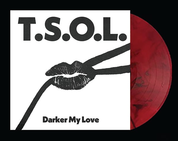 Image of Pre Order! 150 Pressed-TSOL Darker My Love 12" EP Strange Club Variant Maroon Dusk 