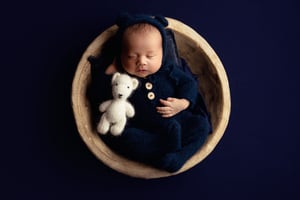 Image of Newborn Bear Bonnet - 18 colors