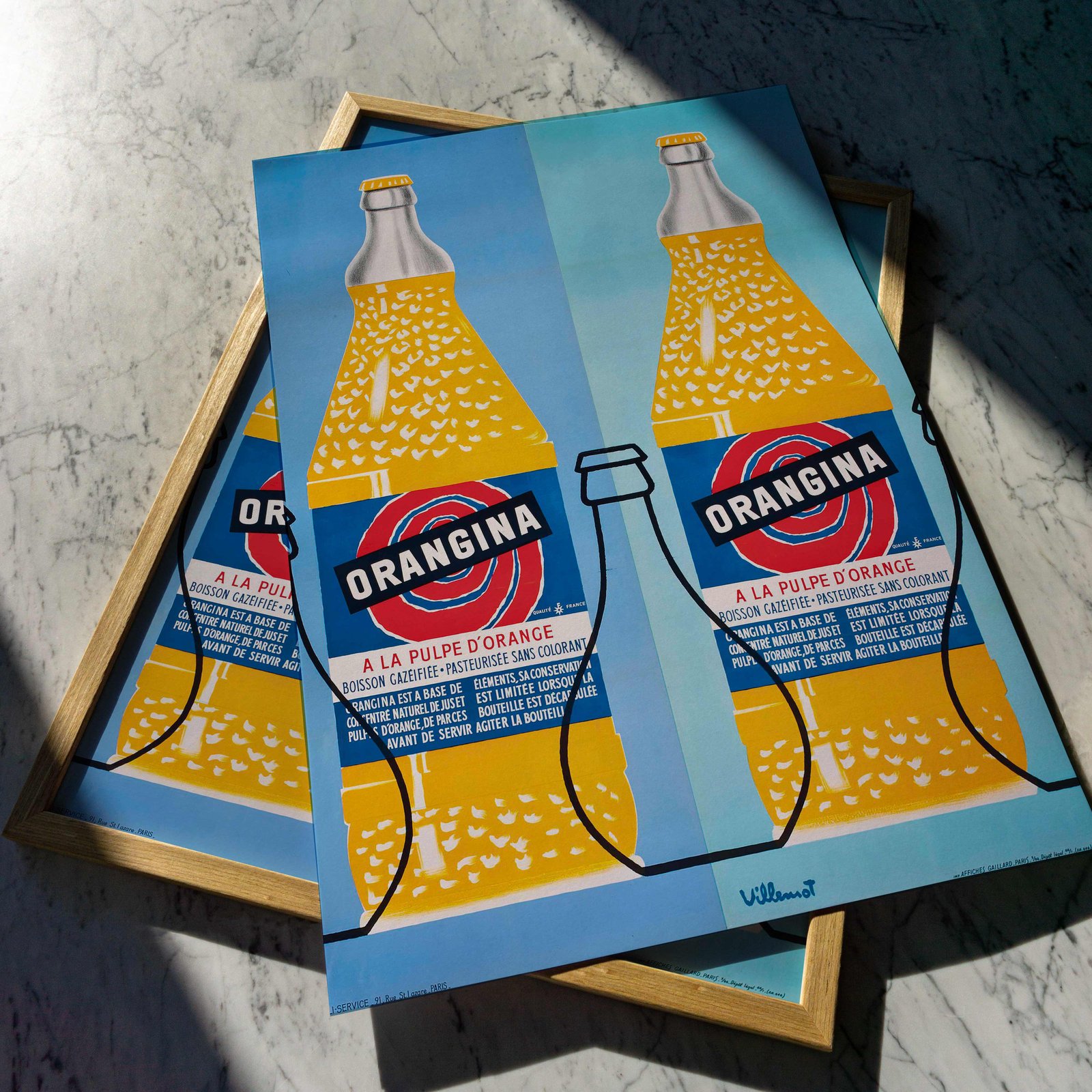 Savignac ORANGINA ポスター サヴィニャック オランジーナ リトグラフ ポスター Orangina SAVIGNAC