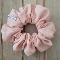 Image 1 of Rayon shell pink scrunchie