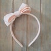 Apricot checkered / Millie headband