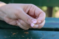 Image 5 of Pink Round Stone 8.7mm Small Silver Stud Earrings for Women Girls Ideal for Everyday Wear