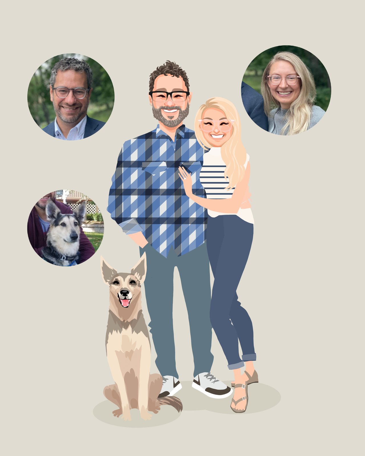 Custom Portaits: Individual, Family, Friends, Couples and good Pets