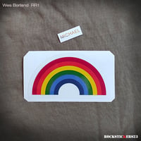 Image 2 of Wes Borland guitar stickers Jackson RR1 Limp Bizkit rainbow decal