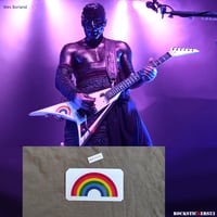 Image 1 of Wes Borland guitar stickers Jackson RR1 Limp Bizkit rainbow decal