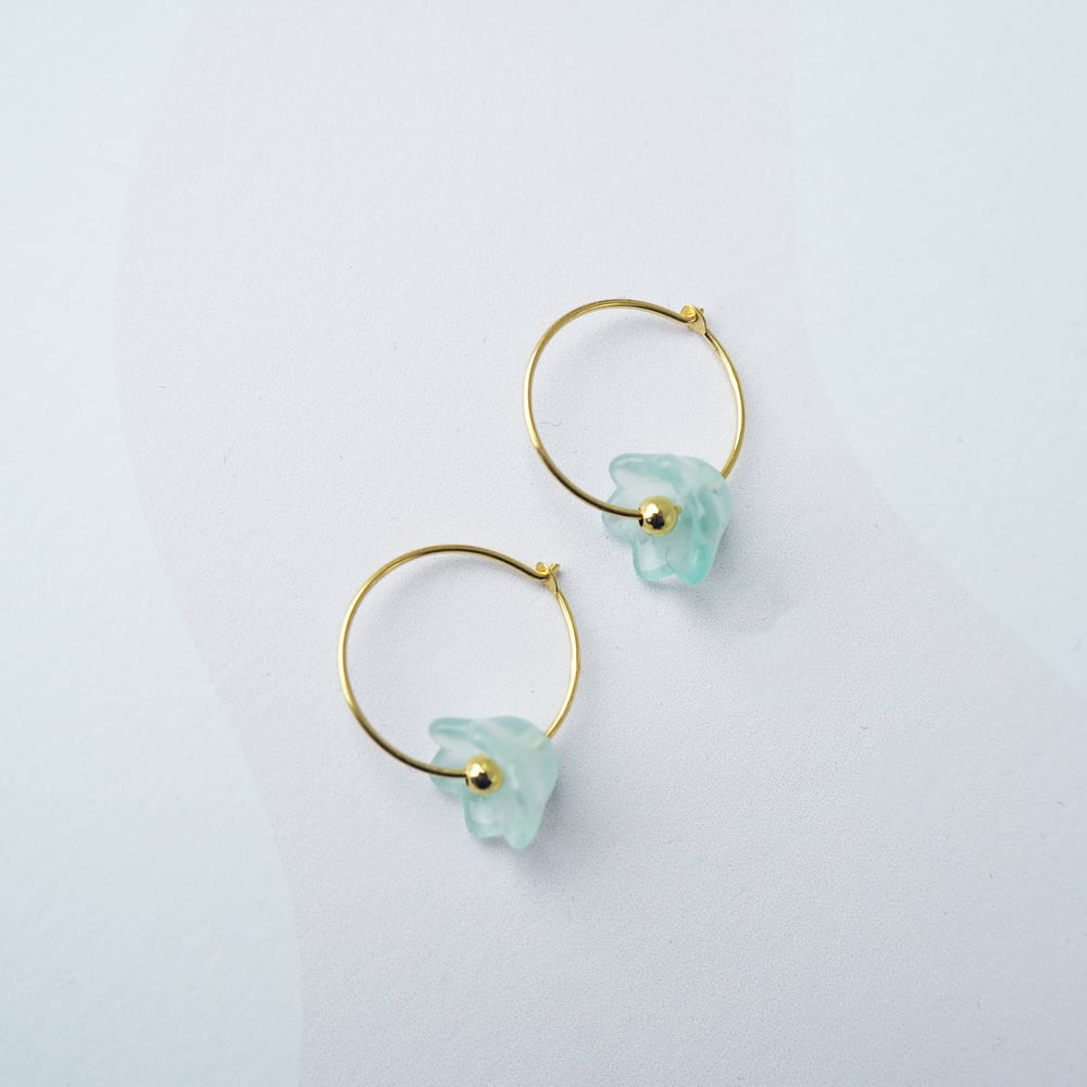 Image of *NEW* Bloom Hoop Earrings One