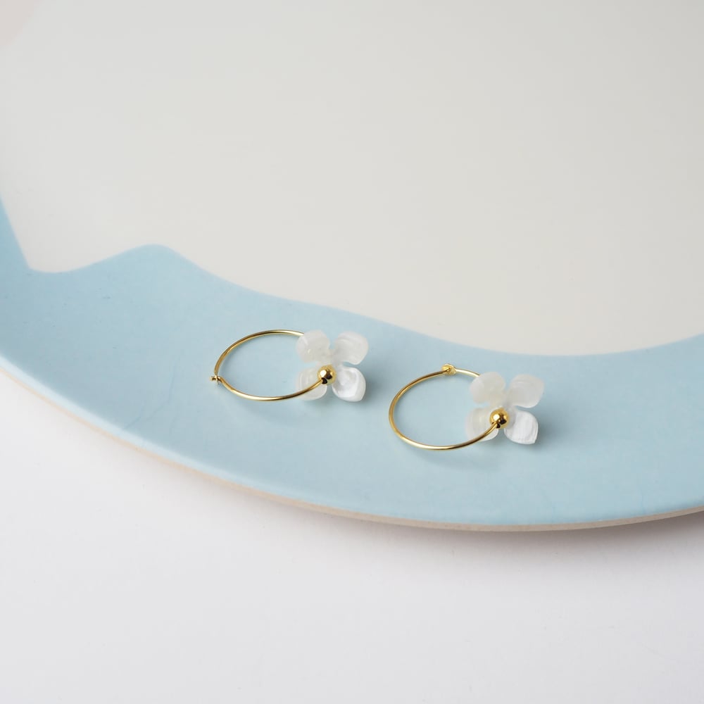 Image of *NEW* Bloom Hoop Earrings Two