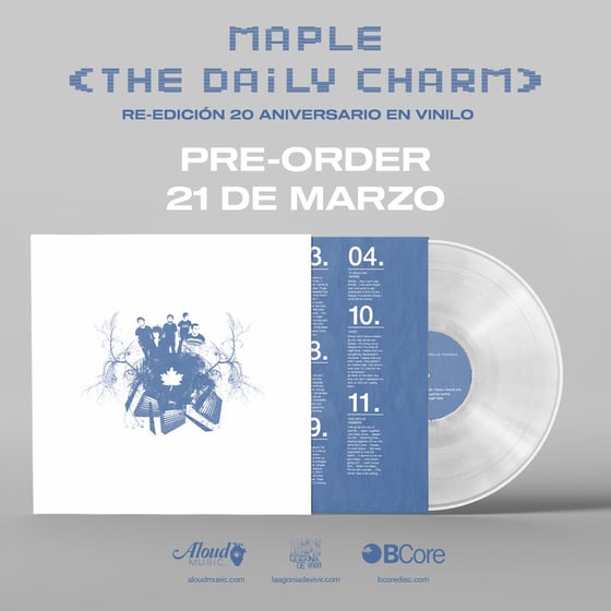 Image of PRE-ORDER NOW! LADV201 - MAPLE "the daily charm" LP REISSUE