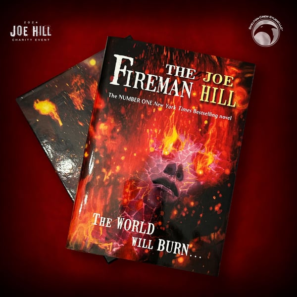 Image of JOE HILL 2024 CHARITY EVENT 3: SIGNED The Fireman limited/slipcased UK edition - 1 copy!