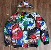 Multi Fur Hooded Coat