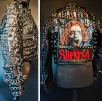 Image 6 of SLIPKNOT NERO FORTE SPIKE BIKER JACKET 