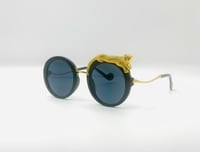 Image 3 of Black Round Jaguar Sunglasses