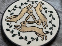 Image 3 of Three Hares 6" Embroidery Hoop