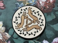 Image 1 of Three Hares 6" Embroidery Hoop