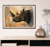 Print · African Rhino