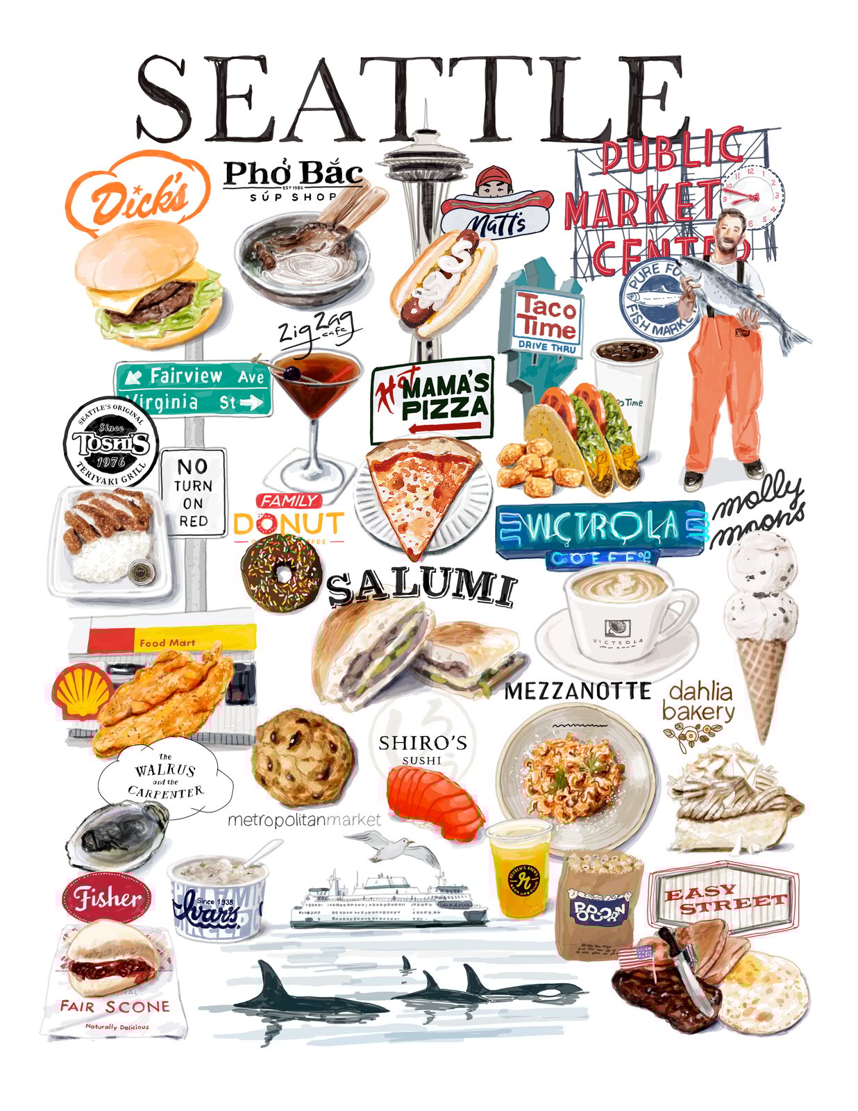 SEATTLE — MONTAGE | citiesbytheslice