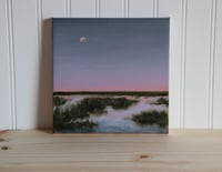 Image 1 of Evening Stillness - Original 8"x8" Landscape Oil Painting