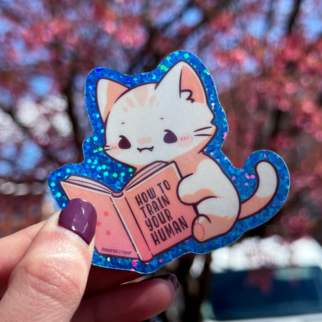 How to Train Your Human Kitty Sticker