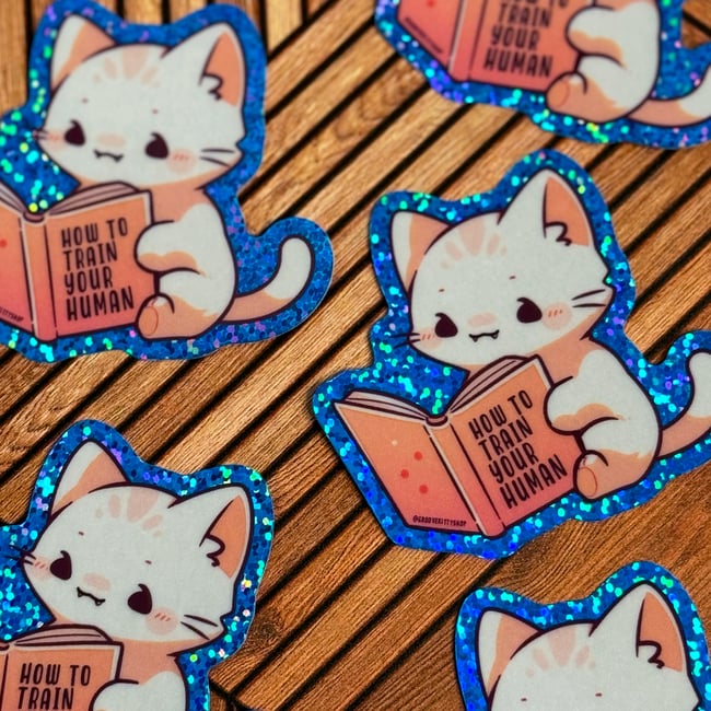 How to Train Your Human Kitty Sticker