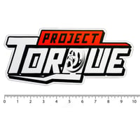Image 2 of Red and white project torque decal 