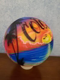Image of Airbrushed Basketball, Sunset Basketball, Beach Basketball