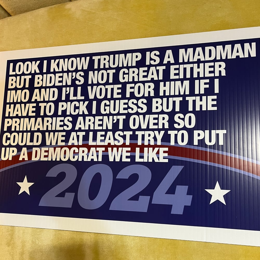 Long Paragraph About This Horrible Election 2024 campaign poster