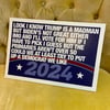 Long Paragraph About This Horrible Election 2024 campaign poster