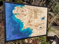 Image 1 of Middle-earth plywood map