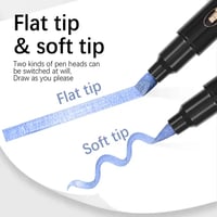 Image 3 of Twin Tip Metallic Colored Markers