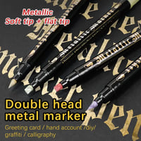 Image 4 of Twin Tip Metallic Colored Markers