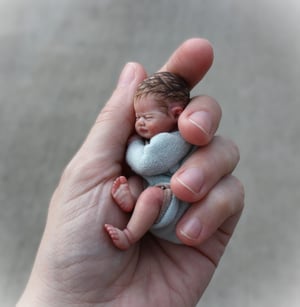 Image of OOAK Miniature Baby boy "Liam"