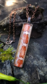 Image 5 of Red Corn Snake Skin Pendant