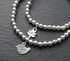 Eloise sterling silver bead bracelets with charms Image 8