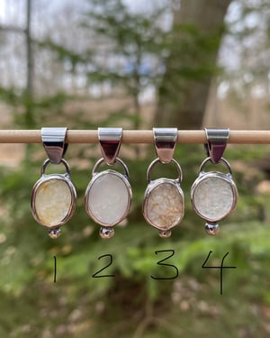 Image of Bitty Little Cutie Pie Quartz & Silver Pendant