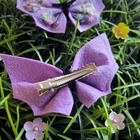 Image 2 of Confetti Bat Wing Hair Clip Set