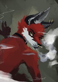 Image 2 of Smoking fox