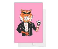 Image 1 of Roar! "For A Very Cool Cat" Greeting Card