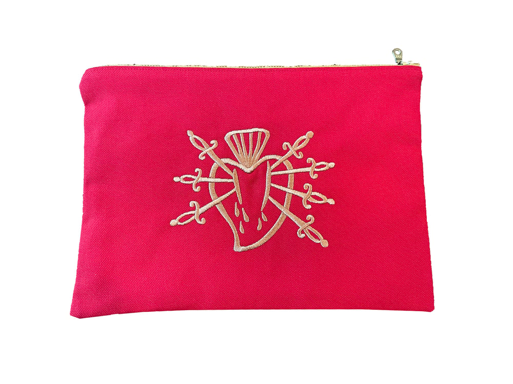 Cotton pouch- Sacred Heart 