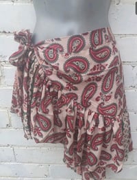 Image 3 of Tulum co ord  frill skirt henna squirl 