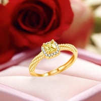 Image 3 of Gold Solitaire CZ Ring