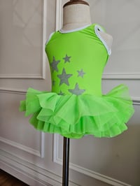 Image 3 of Neon green tutu leo swimsuit