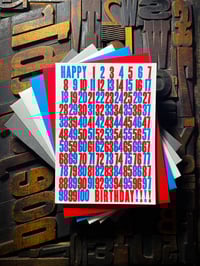 Image 1 of Every birthday | letterpress card