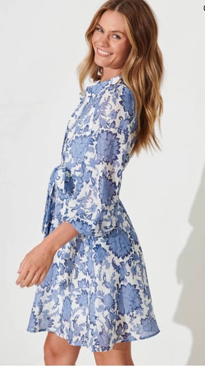 Image of Sienna Dress - Blue