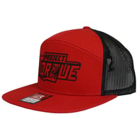 Image 2 of PT (Black Rubber)  Red Snapback