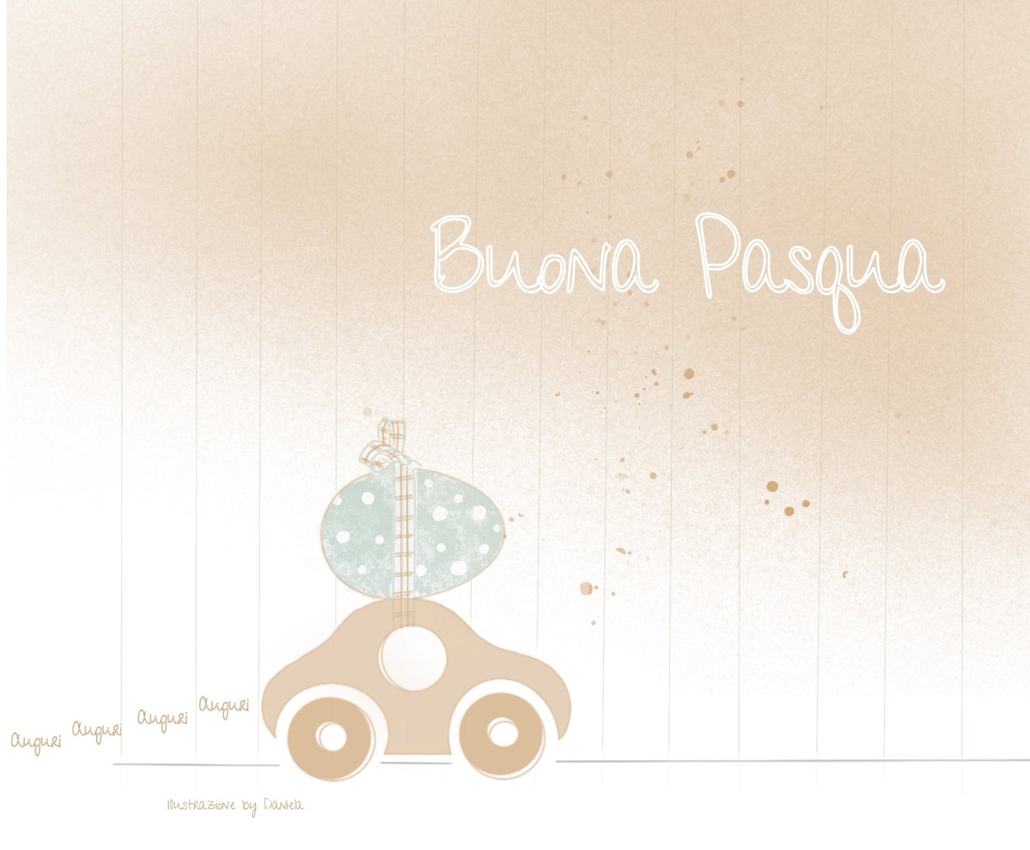 Image of Disegni-ni digitali - Serie Auguri di Buona Pasqua in auto.(parte prima ) 