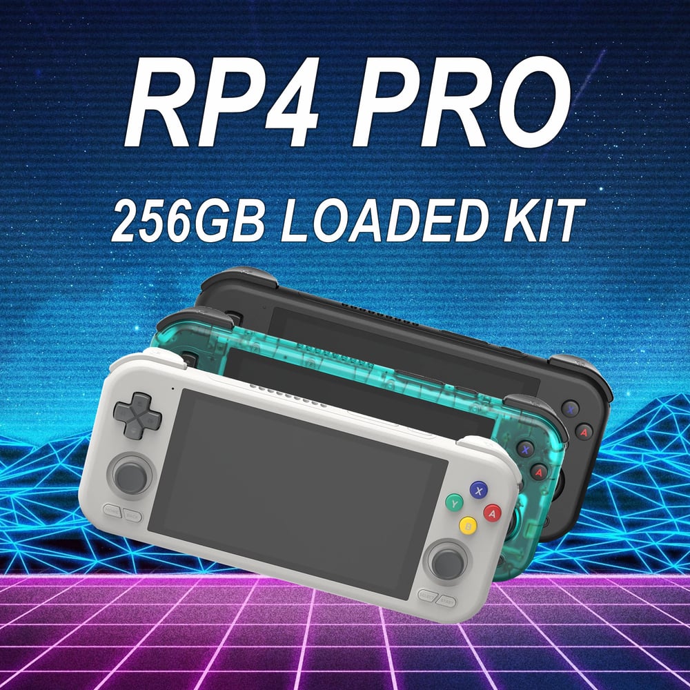 Retroid Pocket 4 Pro Handheld Console RP4Pro with Samsung 256GB Kit