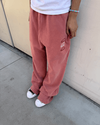 Image 2 of THERMAL SWEATPANTS (PREORDER, SUNSET)
