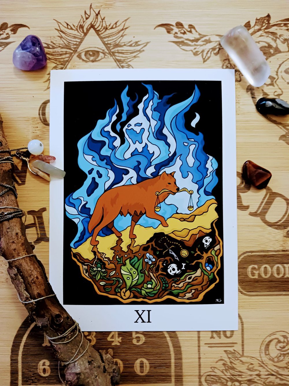 Image of Justice Tarot Giclee Print